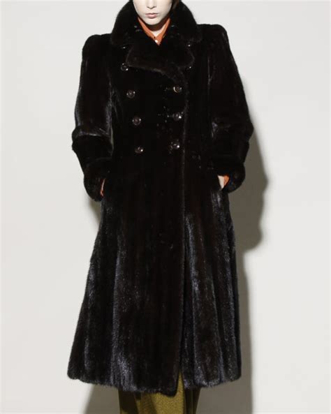 ysl vintage fur coat|ysl fur coat.